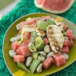 http://dooseet.com/en/fava-beans-avocado-and-watermelon-salad-with-grilled-halloumi-cheese/