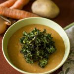 Vegan potato carrot soup