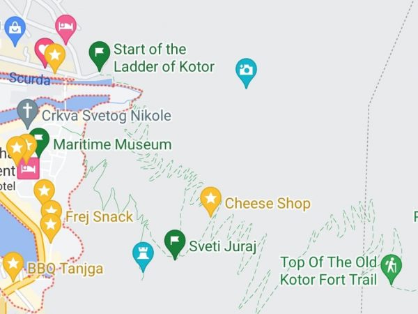 Ladder of Kotor trail