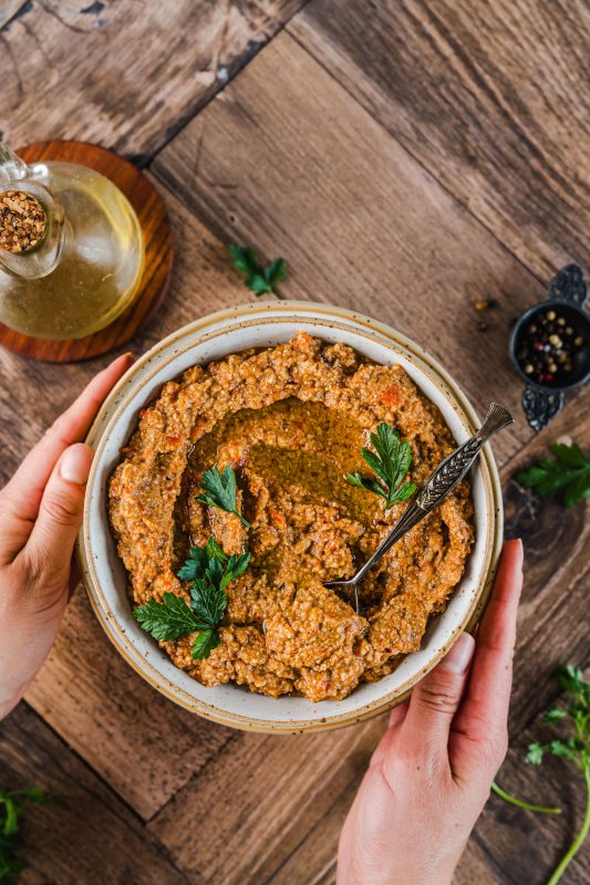 Bakłażanowa muhammara z grilla